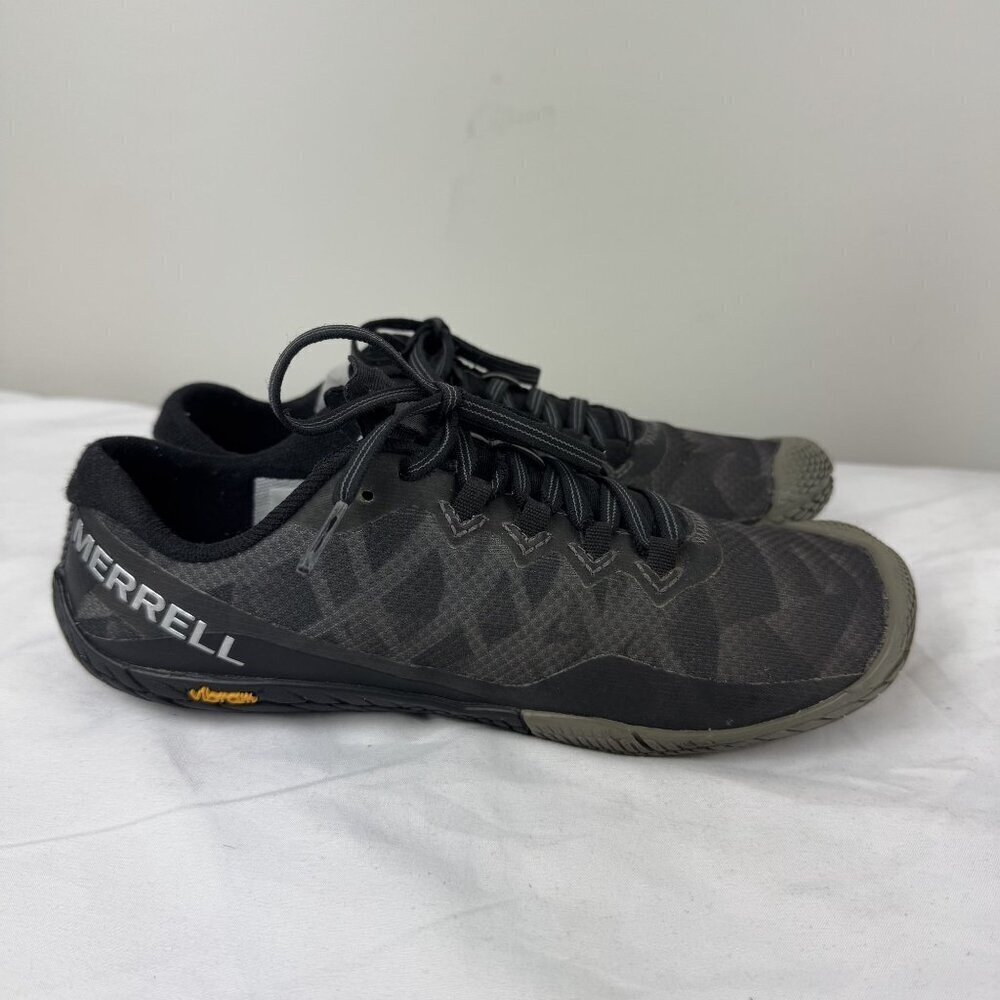 MERRELL Vapor Glove 3 Womens Barefoot Performance Lightweight Hiking Shoes Black - Picture 8 of 12